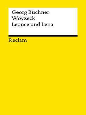 cover image of Woyzeck. Leonce und Lena